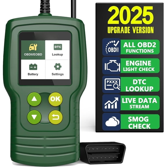 C302 OBD2 Scanner Code Reader for  Check Engine, Automotive CAN Diagnostic Tool, Read and Erase Fault Codes, Check  Status, Universal for  OBD II Protocol  After 1996