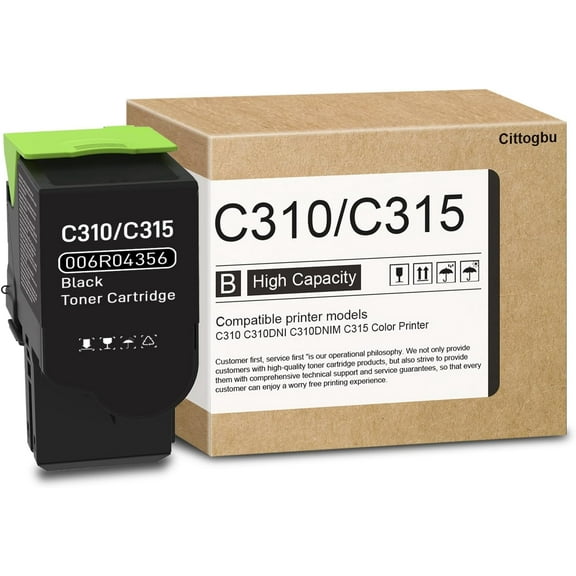 C310 / C315 High Capacity Toner Cartridge 1-Pack (Black) - Compatible 006R04356 Toner Cartridge Replacement for Xerox C310 C310DNI C310DNIM C315 Printer