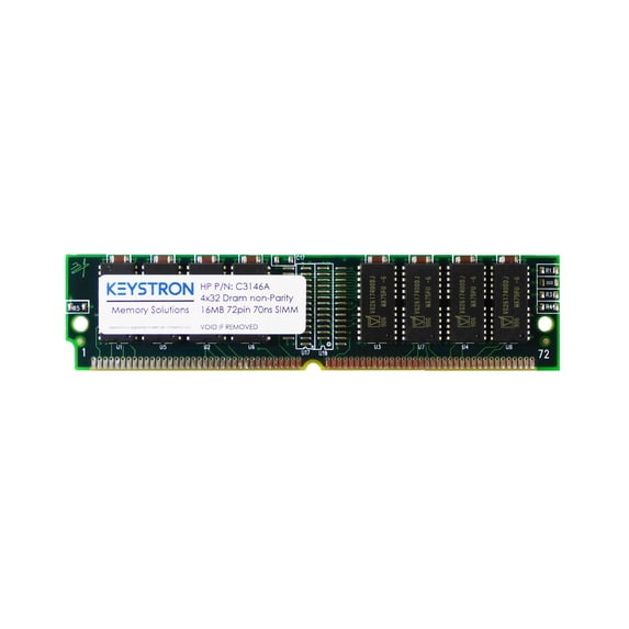 C3146A 16MB 72pin FP SIMM Memory Upgrade for HP LaserJet 4+ 4M+, 4V, 4MV, 5. 5Si, 5P, 5MP, 6P, 6MP