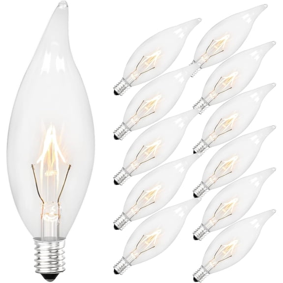 C32 Light Bulbs 2700K E12 12Pack