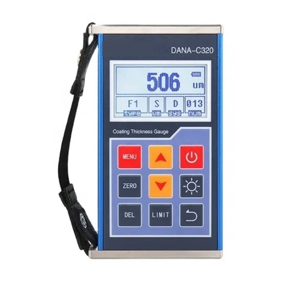 C320 Coating Thickness Gauge Car Paint Film Measuring Instrument, 0-1250um MFE/NFE High Precision Electronic ,Automatic Calibration
