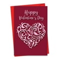 thumbnail image 1 of C3492VDG Funny Valentine's Day Greeting Card 'Vector Heart' with Envelope by NobleWorks, 1 of 6