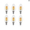 thumbnail image 1 of C35 Candle Light Bulbs, Candelabra Light Bulb 60W Equivalent E12 LED Bulb, Dimmable LED Light Bulb 2700K Warm White 6W,6 Pack, 1 of 6