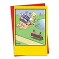 thumbnail image 1 of C3630VDG Hilarious Valentine's Day Greeting Card 'Cupid's Quivers' with Envelope by NobleWorks, 1 of 6