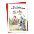 thumbnail image 1 of C3632VDG Humor Valentine's Day Greeting Card 'Cupid's Half-Brother' with Envelope by NobleWorks, 1 of 6