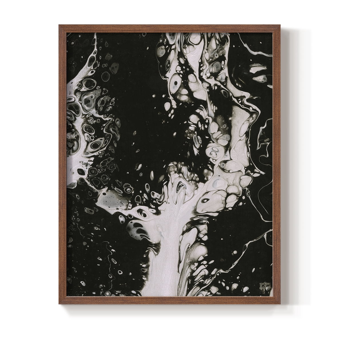 C37 Framed Print in Brown Solid Wood Framed Print No Nail Hanging