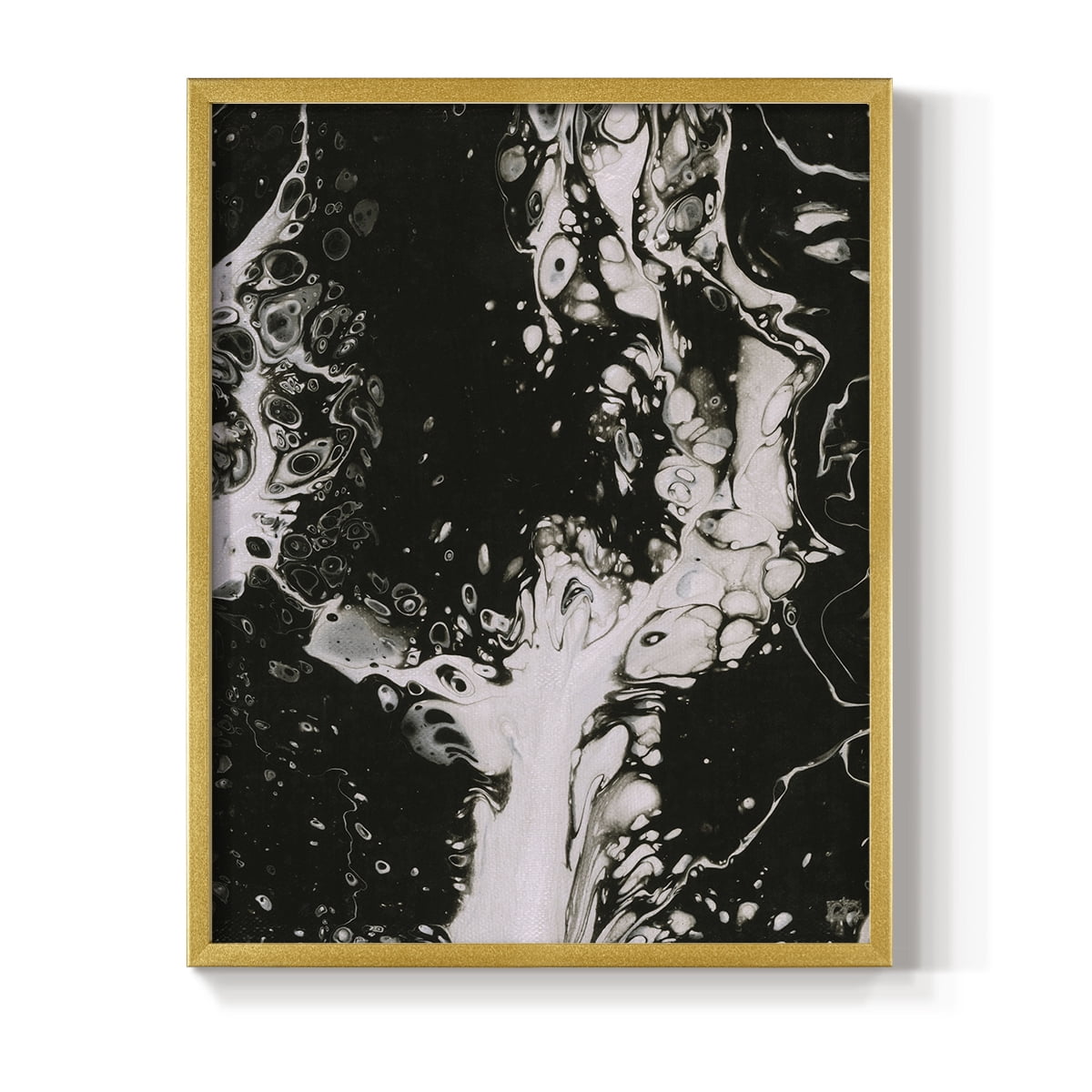 C37 Framed Print in Gold Solid Wood Framed Print No Nail Hanging