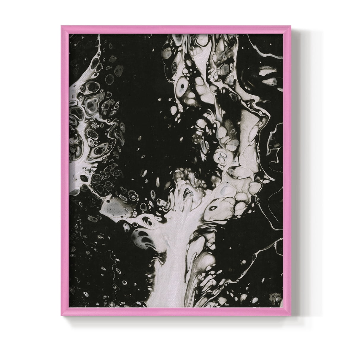 C37 Framed Print in Pink Solid Wood Framed Print No Nail Hanging