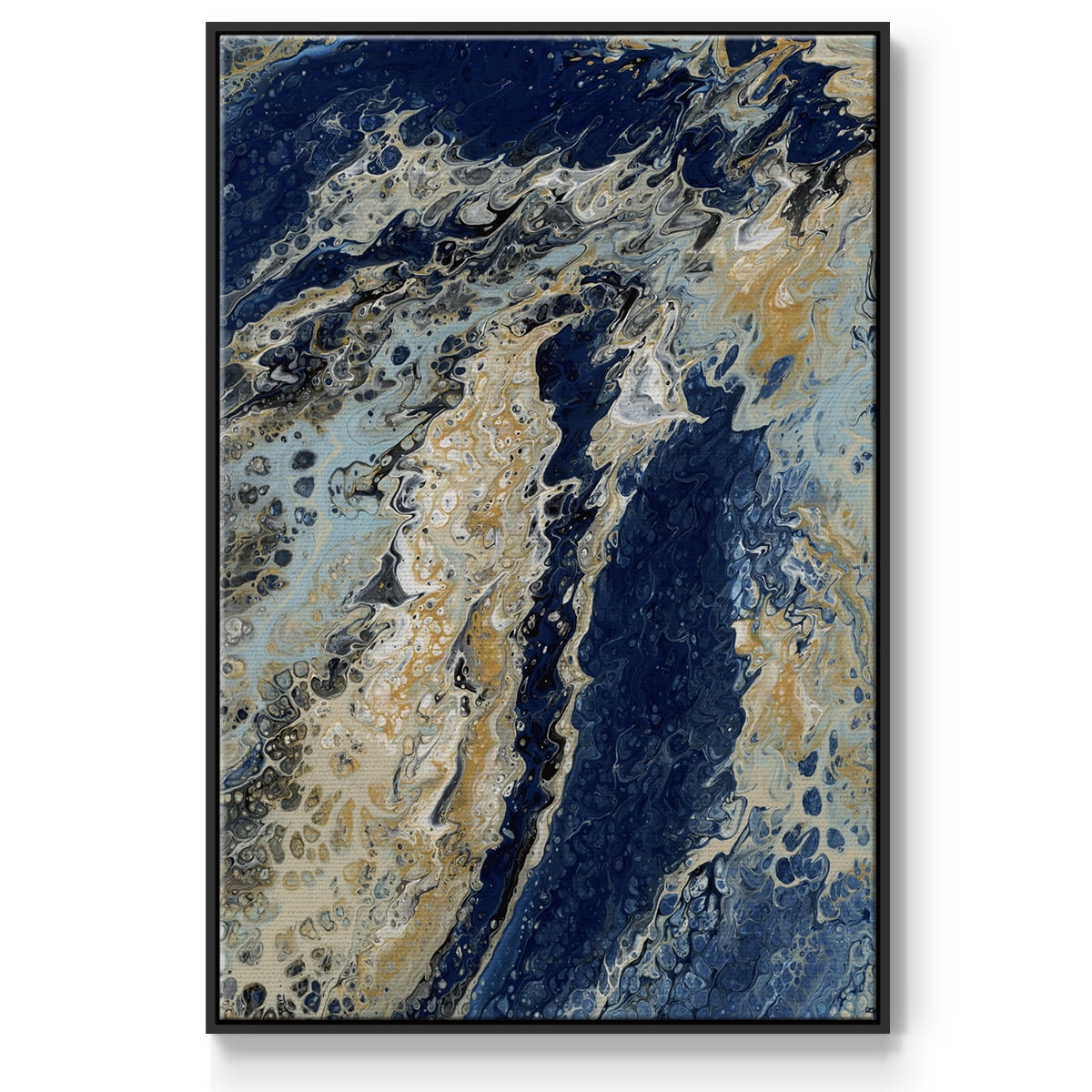 C39 Framed Premium Gallery Wrapped Canvas - Ready to Hang - 25 x 37 - Black Floating Frame