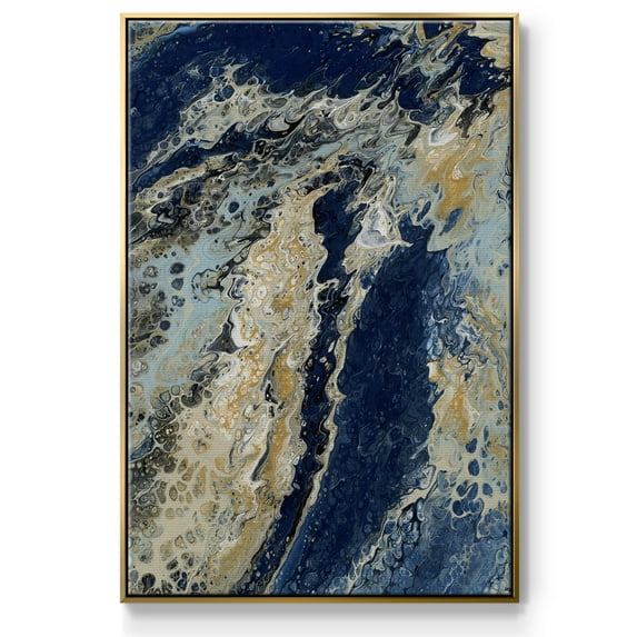 C39 Framed Premium Gallery Wrapped Canvas - Ready to Hang - 27 x 41 - Gold Floating Frame