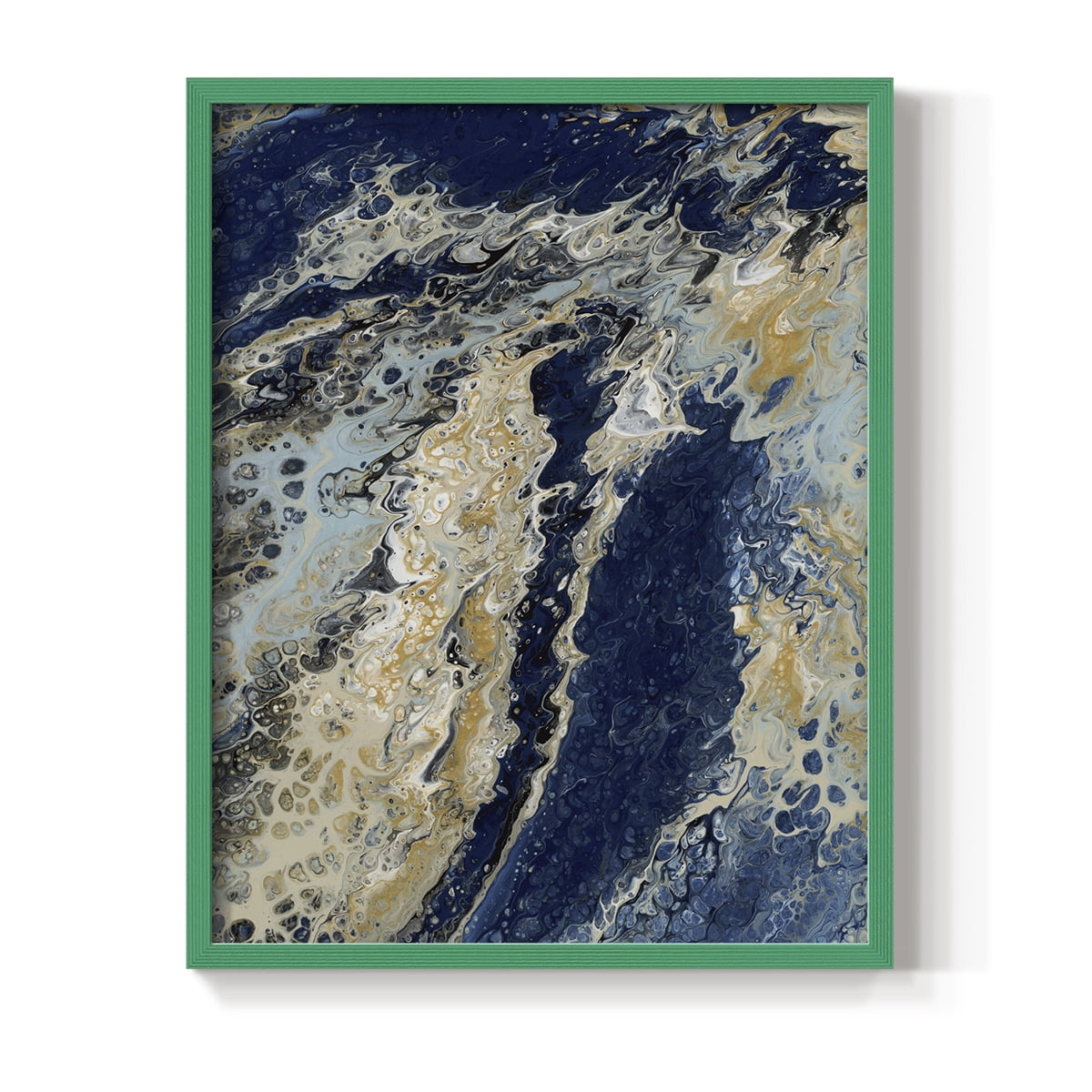 C39 Framed Print in Green Solid Wood Framed Print No Nail Hanging