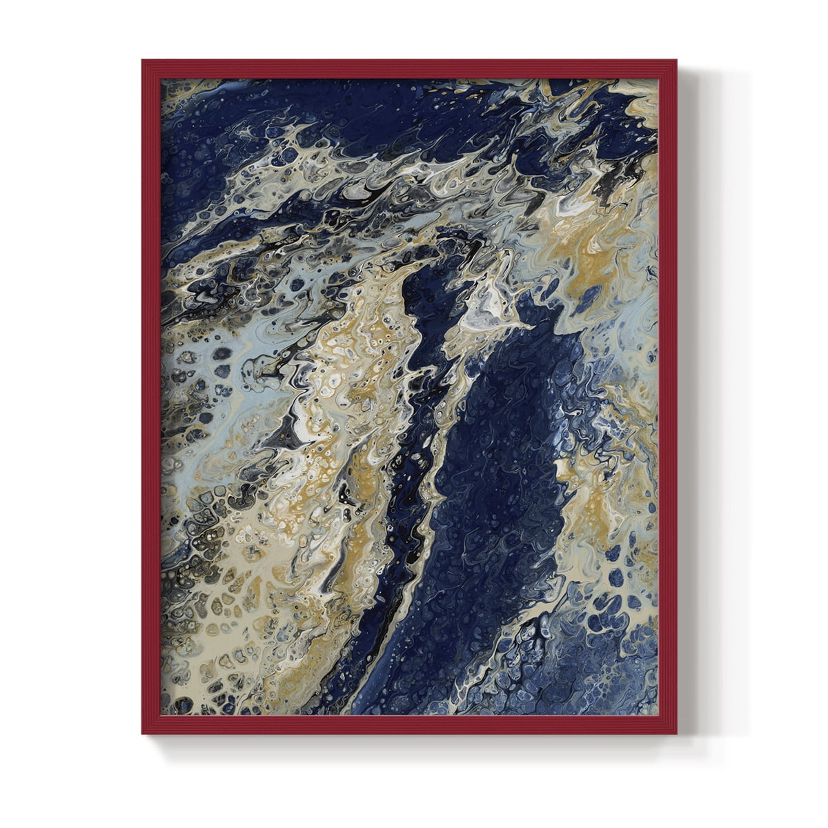 C39 Framed Print in Red Solid Wood Framed Print No Nail Hanging