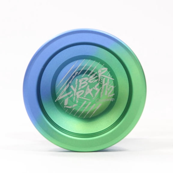 C3yoyodesign Cyber Crash 2 Yo-Yo - High Performance YoYo (Blue/Green Fade)
