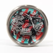 C3yoyodesign Galaxy Dinosaur Yo-Yo - Titanium Ring Bi-Metal YoYo Green / Red / Black Splash