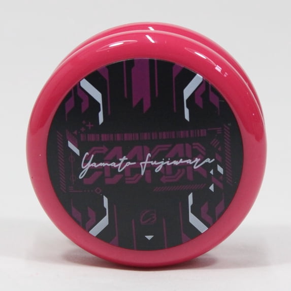 C3yoyodesign Seeker Yo-Yo - Polycarbonate Looping YoYo - Yamato Fujiwara Signature (Solid Pink w/Black Caps)
