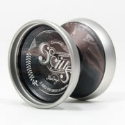 C3yoyodesign Socius Yo-Yo - Bi-Metal - Shion Araya Signature YoYo Matte Brown Gray Splash with Matte Silver Rim