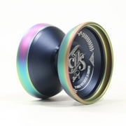 C3yoyodesign Socius Yo-Yo - Bi-Metal - Shion Araya Signature YoYo Midnight Blue with Rainbow Rim