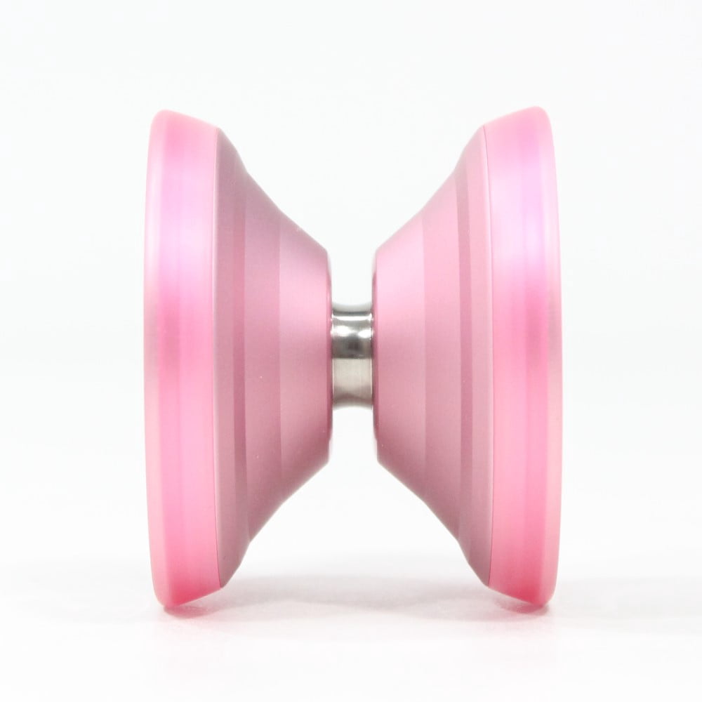 C3yoyodesign Trion Crash Yo-Yo - Tri-Material Yo-Yo (Pink/Silver Ring/Sakura PC Ring)