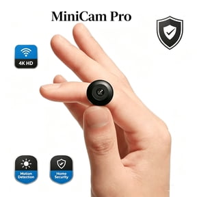 Hidden Style 4K HD WiFi Camera, All-Round Monitoring Cam with 210 Panoramic Lens & Loop Recording, for Home Safety, Garage, Porch & Rental Apartment