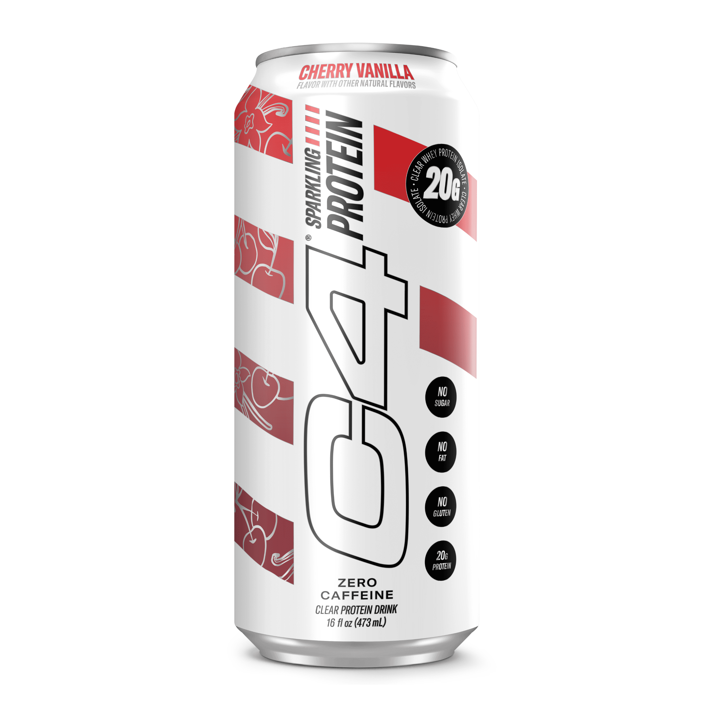 C4 Clear Protein Soda Cherry Vanilla, Ready to Drink, 16 fl oz