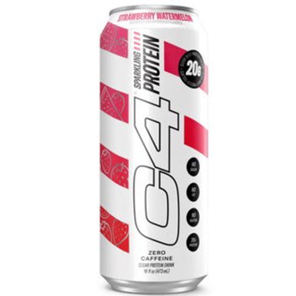 C4 Clear Protein RTD Strawberry Watermelon 16oz 12pk