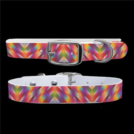 C4 Collars 405BRGEO46 Bright Geometric Collar - Large
