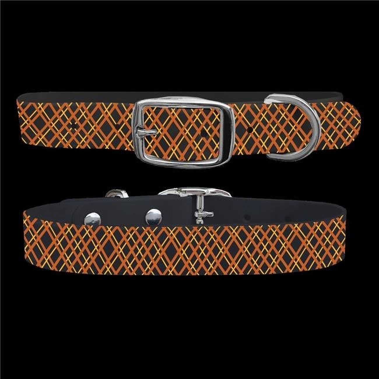C4 Collars 409HAPBK41 Halloween Plaid Collar Small