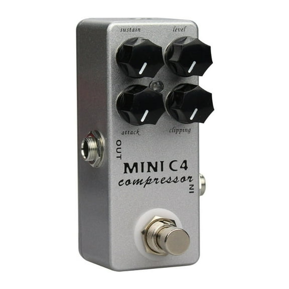 C4 Compressor Guitar Effect Pedal Overdrive 4 Modes Effector True Bypass Compact Compressor Guitar Effect Pedal