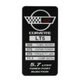 thumbnail image 1 of C4 Corvette 1991-1992 LT5 Engine ID Spec Metal Data Plate Emblem, 1 of 3