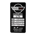 thumbnail image 1 of C4 Corvette 1993-1995 LT5 Engine ID Spec Metal Data Plate Emblem, 1 of 3