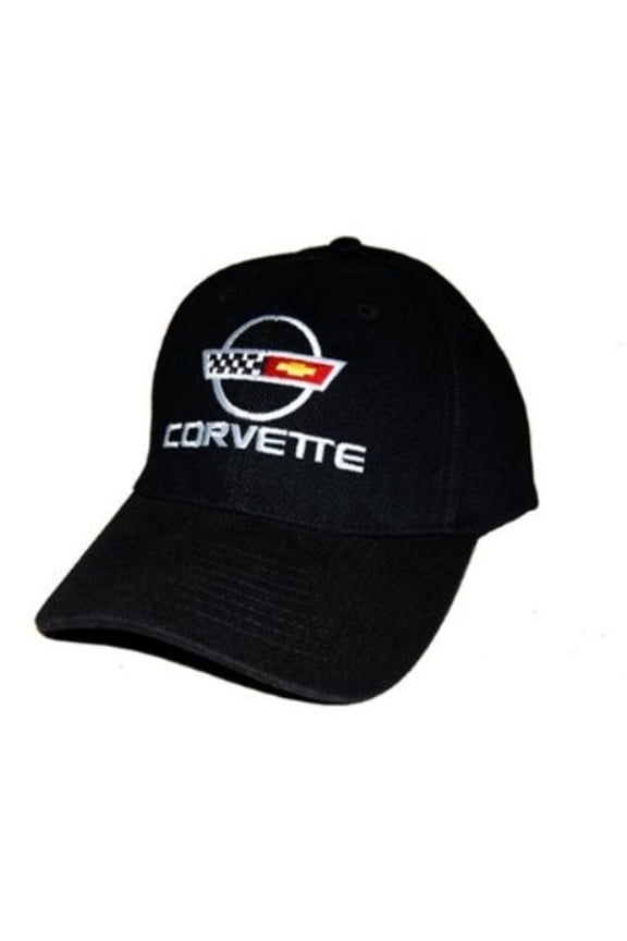 C4 Corvette Black Brushed Twill Hat