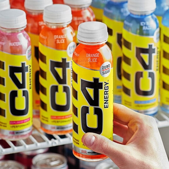 C4 Energy Orange Slice Energy Drink 12 fl. oz. Bottle - 12/Case
