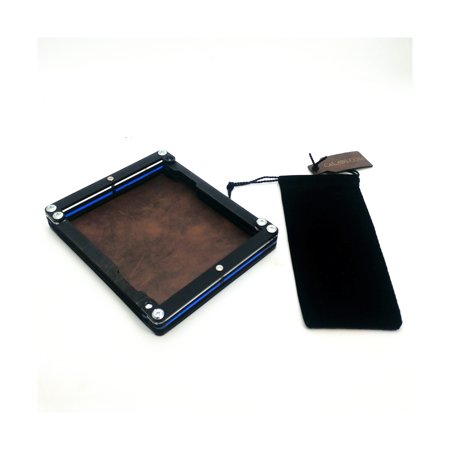 C4 Labs Travel Pocket Collapsible Dice Tray - Rustic Brown New
