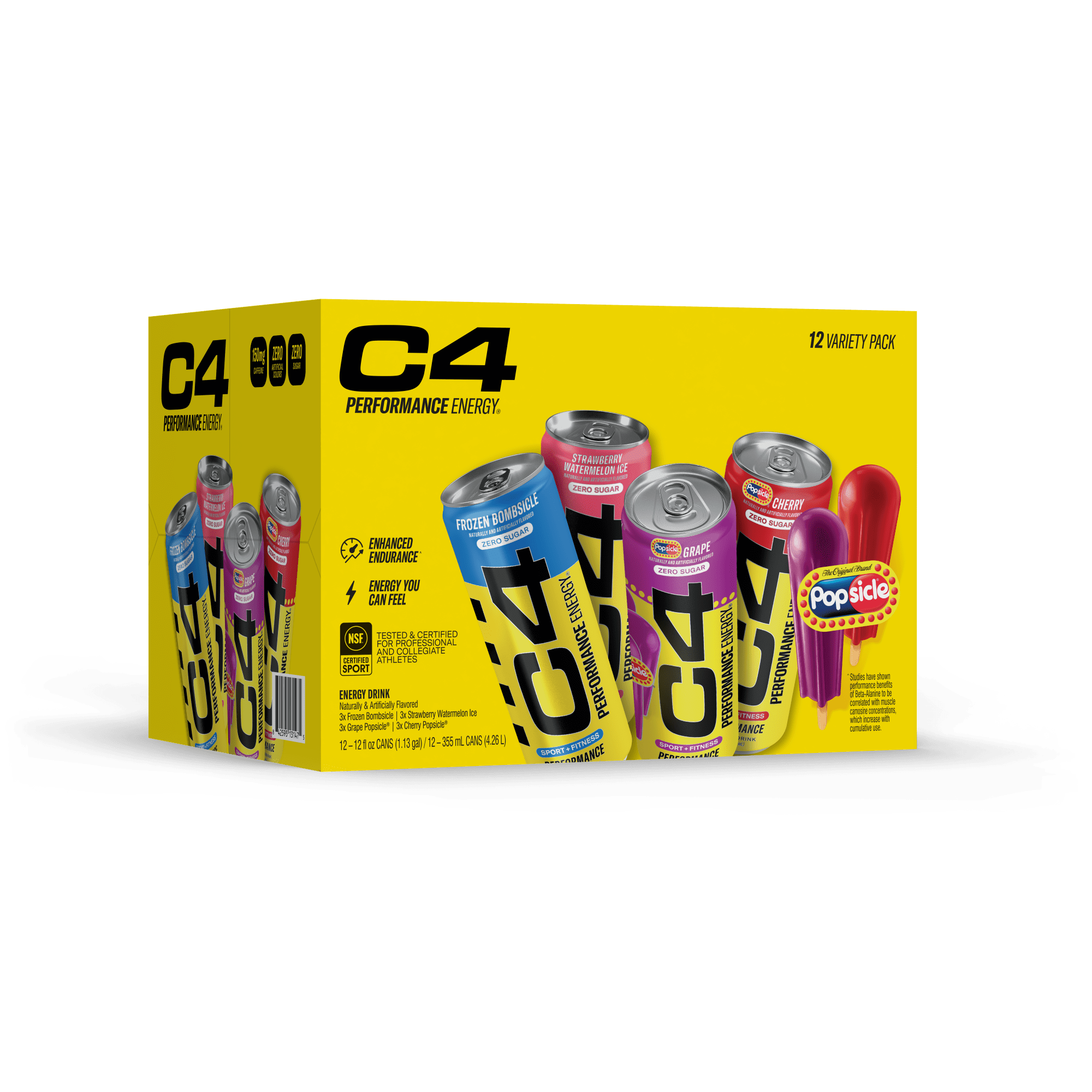 C4 Performance Energy Carbonated 12oz Variety 12 Pack