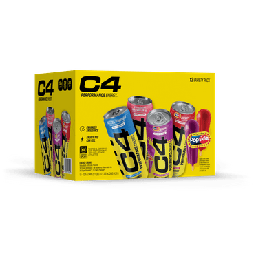 C4 Performance Energy Drink, Variety Pack, 12oz, 12 Pack Cans