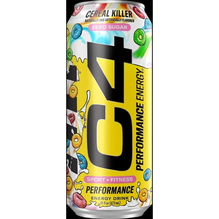C4 Performance Energy Drink, Cereal Killer, 16oz, Single Can
