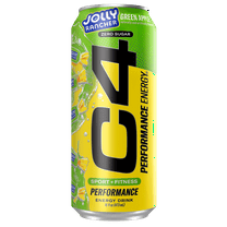 C4 Performance Energy Drink, Jolly Rancher Green Apple, 16oz, Single Can