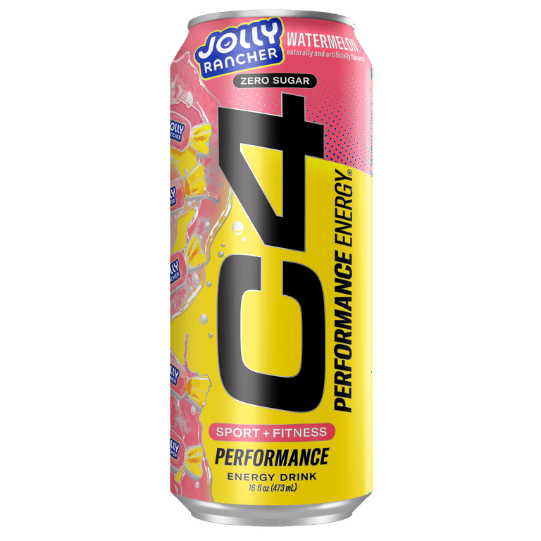 イチコー　 わんわんコロリン C4 Performance Energy Drink, Jolly Rancher Watermelon, 16oz