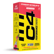 C4 Performance Energy Powder Mix Strawberry Watermelon Ice, 8 Pack