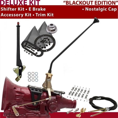 C4 Shifter Kit Black 16 in. E Brake Cable Clamp Trim Kit for DA73D