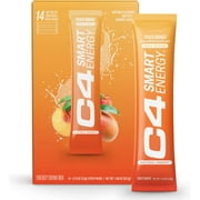 C4 Smart Energy - Sugar-Free, Peach Mango, 14 Stick Packs