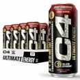 thumbnail image 1 of C4 Ultimate x WWE  Pre Workout Sugar Free Energy Drink  Tri-Stim Experience with 300mg Caffeine + TeaCrine + Dynamine  Berry Powerbomb  16oz Pack of 12, 1 of 6