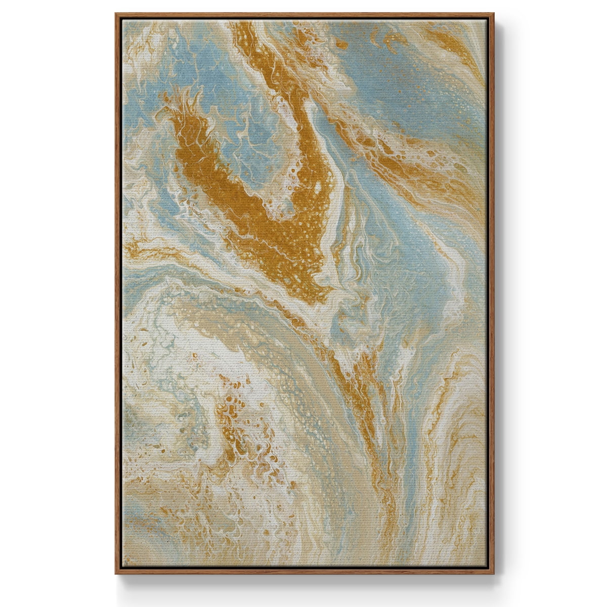 C41 Framed Premium Gallery Wrapped Canvas - Ready to Hang - 25 x 37 - Walnut Floating Frame