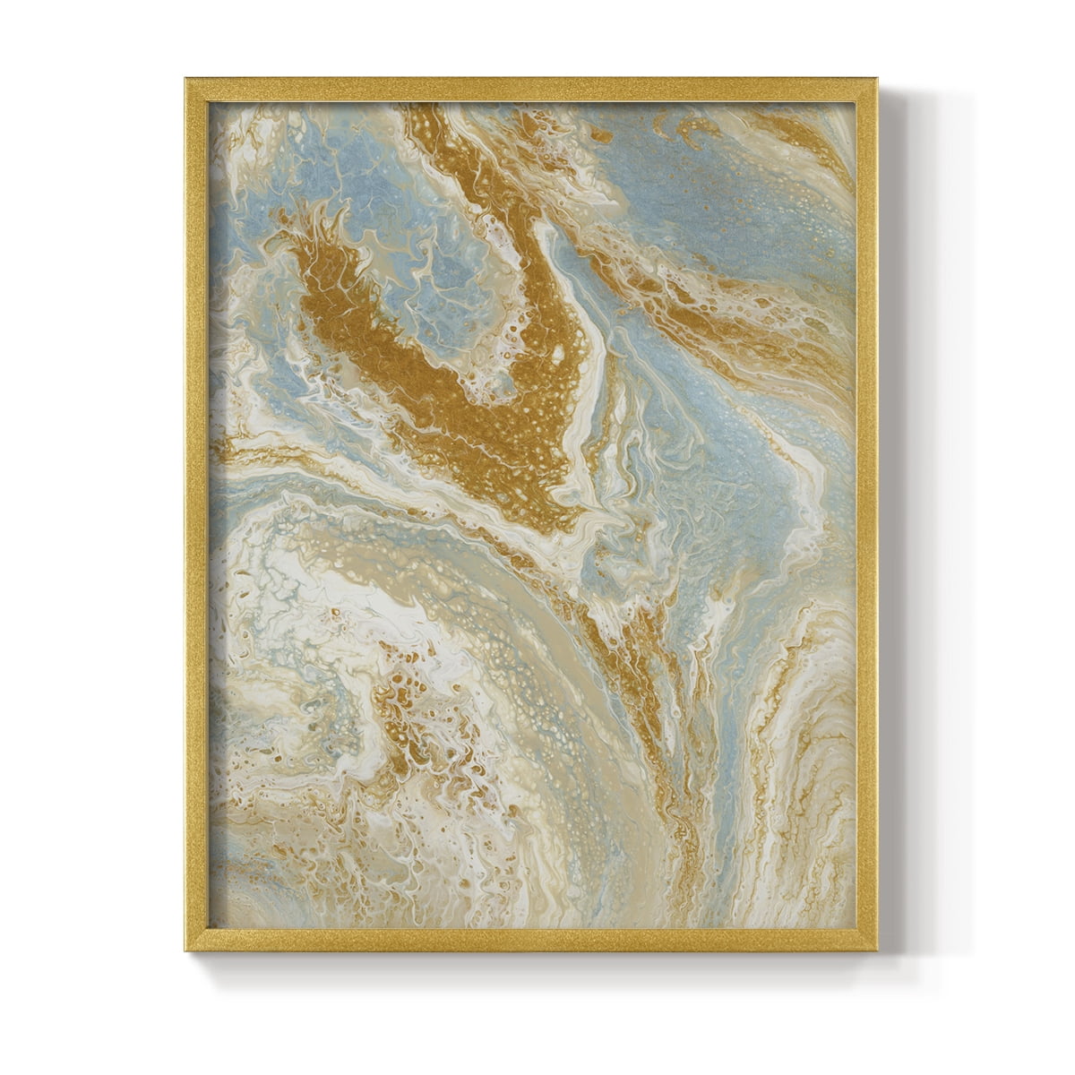 C41 Framed Print in Gold Solid Wood Framed Print No Nail Hanging
