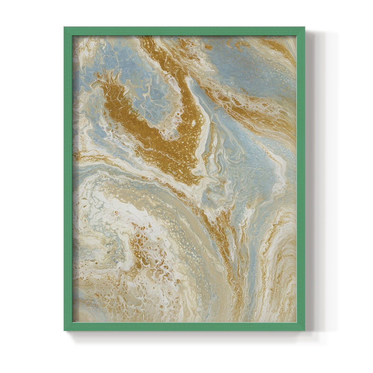 C41 Framed Print in Green Solid Wood Framed Print No Nail Hanging