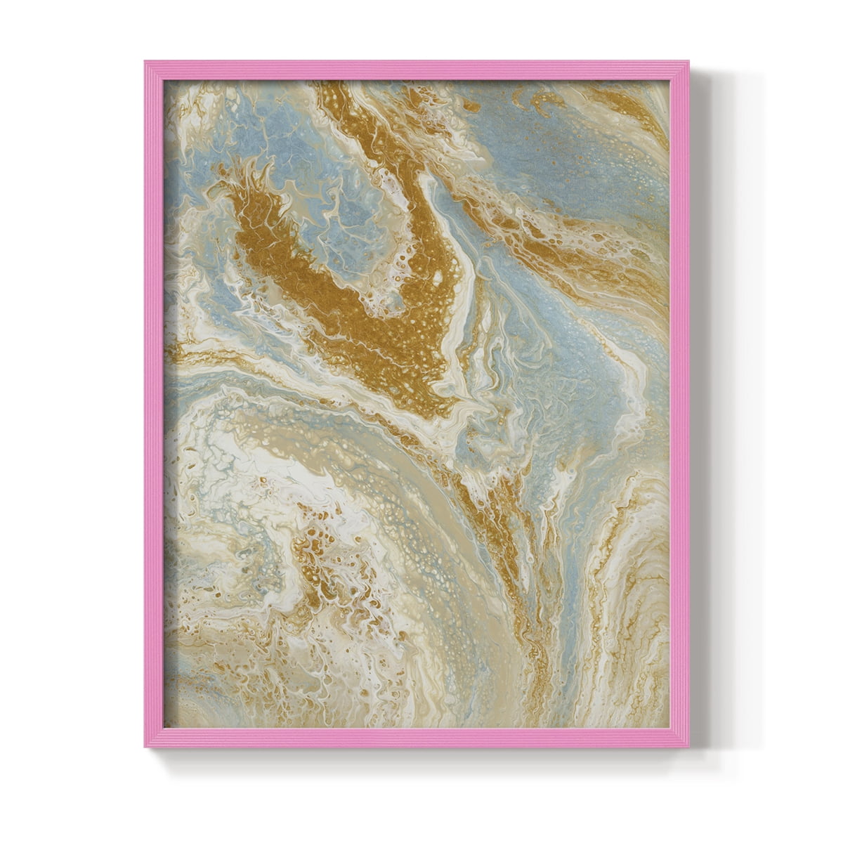 C41 Framed Print in Pink Solid Wood Framed Print No Nail Hanging