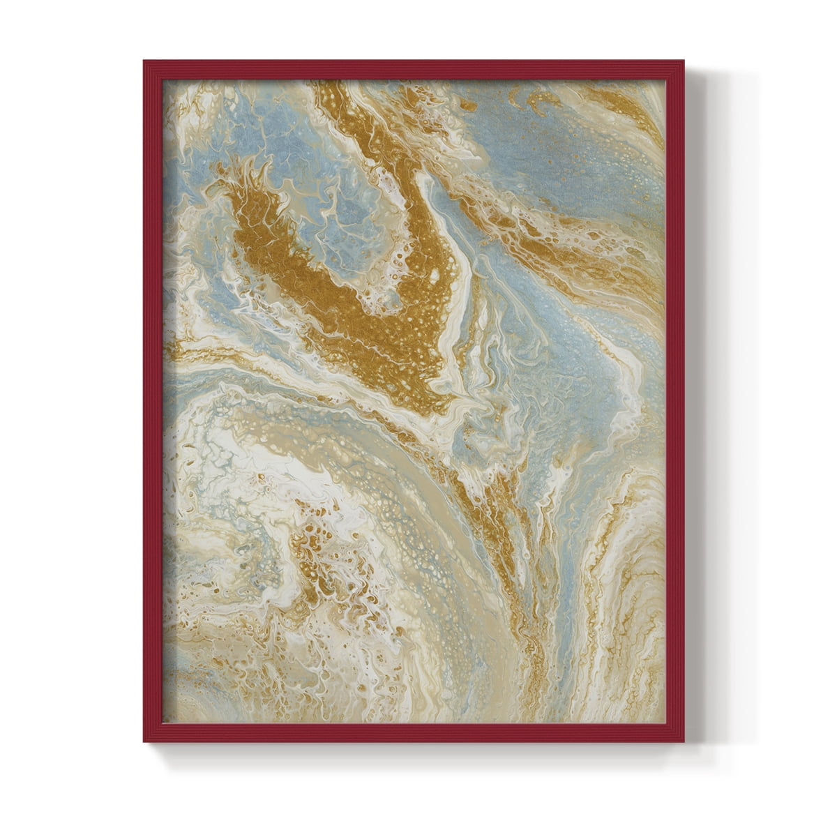 C41 Framed Print in Red Solid Wood Framed Print No Nail Hanging