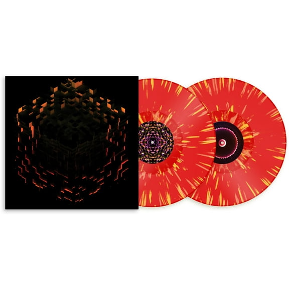 C418 - Minecraft Volume Beta - Red Orange & Yellow Splatter - Music & Performance - Vinyl