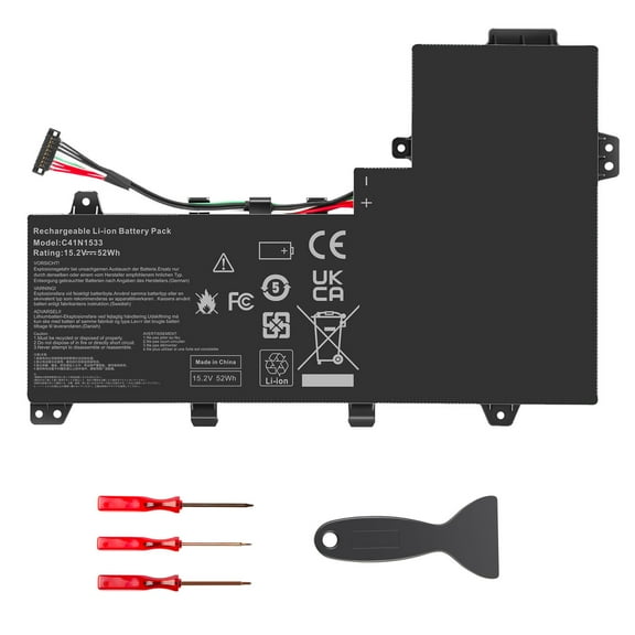 C41N1533 Battery Replacement for Asus Q524U Q524UQ Q524UQK Q534U Q534UX Q504UQ Q504UX Q534UXK Q534UX-BHI7T19 ZenBook Flip UX560UQ UX560UX 0B200-02010200 52Wh 15.2V