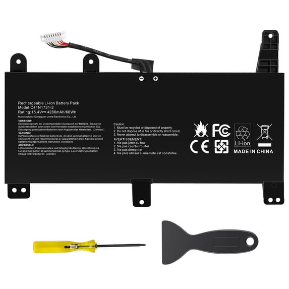 C41N1731-2 Laptop Battery for Asus ROG Strix G17 G712 G712LV G712LW G712LWS G512LU G512LV G512LW G512LWS G531GU G531GV G531GW G532LV G532LW G532LWS G712LU G712LV G712LW G712LWS
